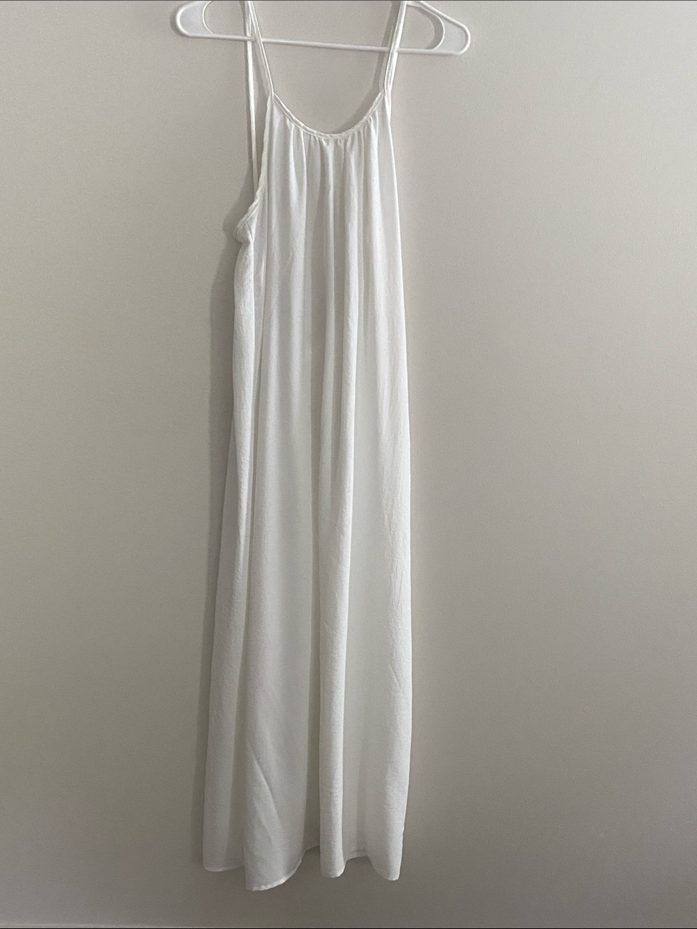 Flowy Cream/Off White Halter Midi/Maxi Dress - Perfect Summer Vacation Sundress